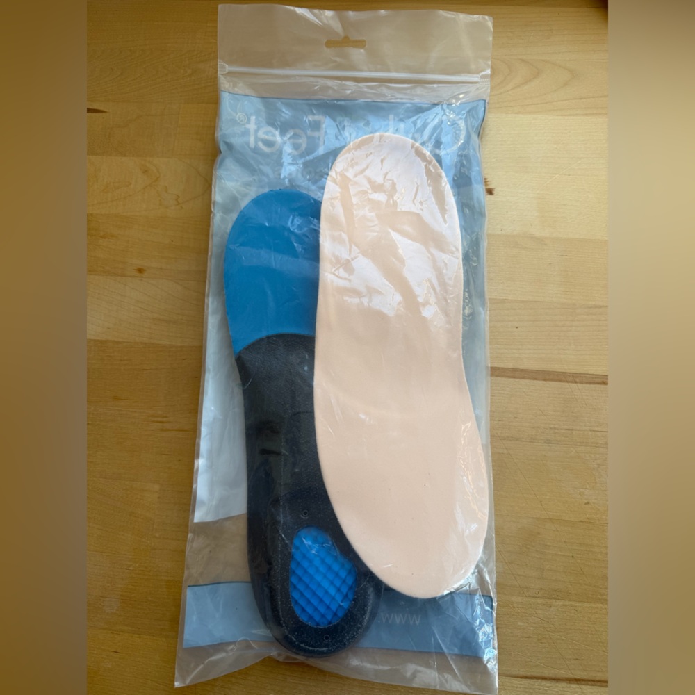 Orthofeet Orthotic Insoles Men 11/11.5 Biosoft Gel Arch Support Shock Absorption - Picture 2 of 2